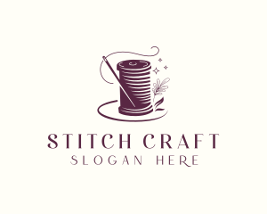 Needlecraft Thread Sewing logo design