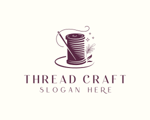 Needlecraft Thread Sewing logo design