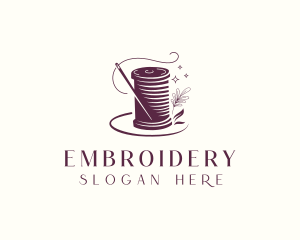 Needlecraft Thread Sewing logo design