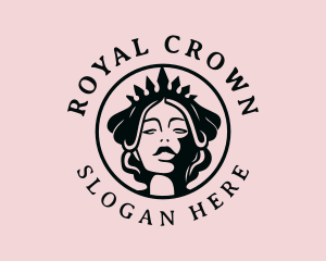 Royal Queen Woman logo design