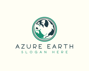 Global Earth Sphere logo design