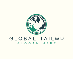 Global Earth Sphere logo design