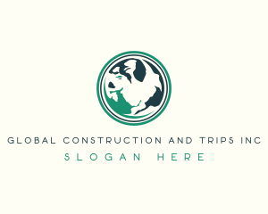 Global Earth Sphere logo design