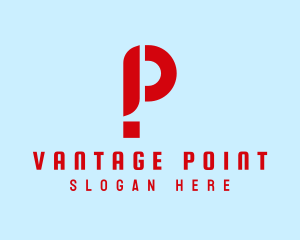 Point - Exclamation Point Letter P logo design