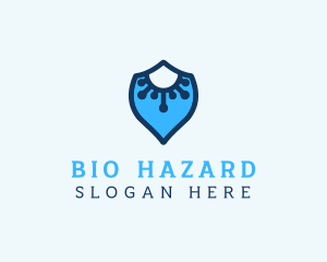 Pathogen - Virus Defense Shield logo design
