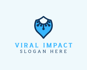 Outbreak - Virus Defense Shield logo design