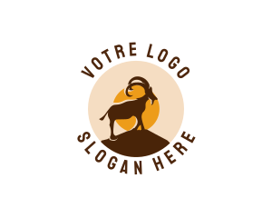 Oryx - Wild Goat Mountain logo design