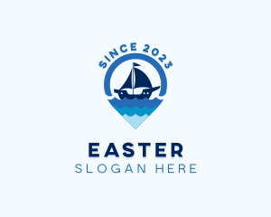 Navigation - Sailing Boat Ocean Tourism logo design