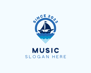 Tourist - Sailing Boat Ocean Tourism logo design