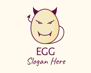 Devil Egg Face logo design