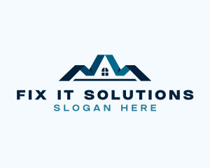 Repair - Roofing Renovation Repair logo design