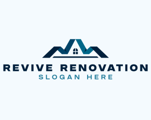 Renovation - Roofing Renovation Repair logo design