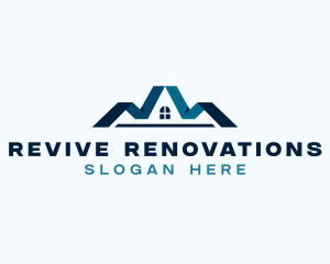 Renovation - Roofing Renovation Repair logo design