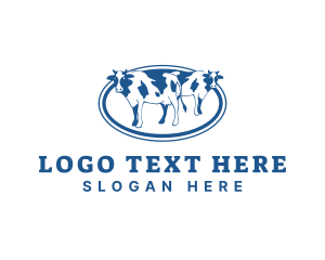 Sirloin - Blue Cattle Farm logo design