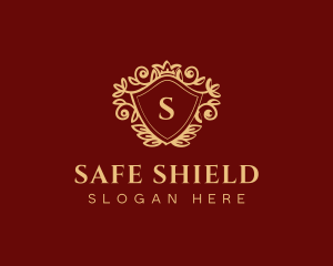 Royal Wreath Shield logo design