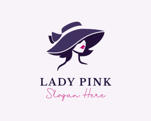 Glamorous Hat Lady logo design