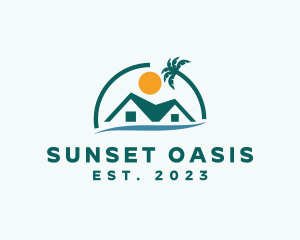 Vacation Beach House logo design