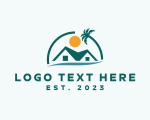 Villa - Vacation Beach House logo design