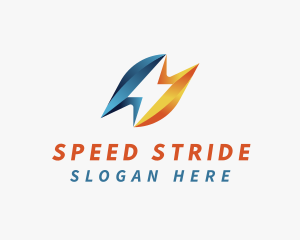 Express Lightning Speed logo design