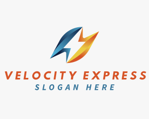 Speed - Express Lightning Speed logo design