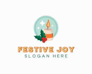 Christmas - Christmas Holiday Candle logo design