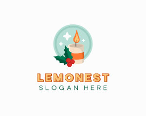 Occassion - Christmas Holiday Candle logo design