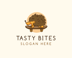 Skate Shop - Hedgehog Skateboard Animal logo design