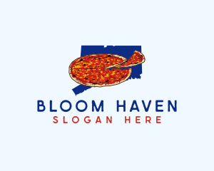 Connecticut Pizza Food logo design