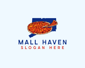 Connecticut Pizza Food logo design