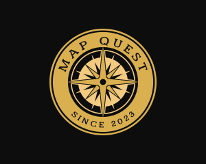 Compass Navigation Exploration logo design