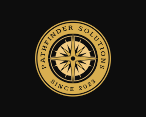 Compass Navigation Exploration logo design