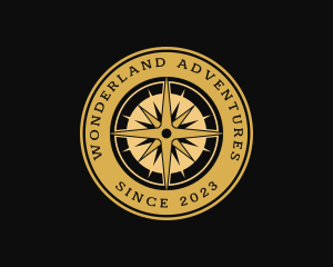 Compass Navigation Exploration logo design