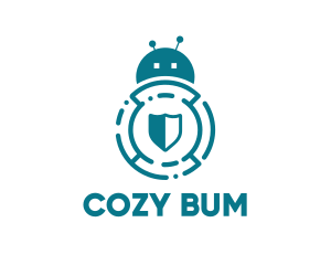 Bug Bot Antivirus logo design