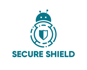 Safeguard - Bug Bot Antivirus logo design
