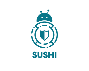 Bug Bot Antivirus logo design