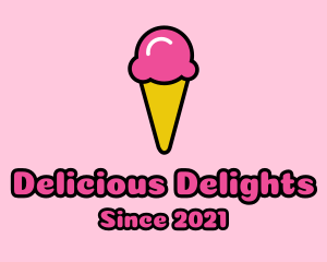 Ice Cream Cone logo design