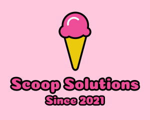 Scoop - Ice Cream Cone logo design