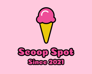 Scoop - Ice Cream Cone logo design