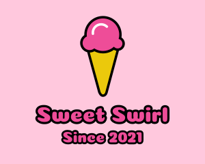 Soft Serve - Ice Cream Cone logo design