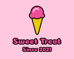 Sundae - Ice Cream Cone logo design