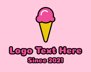 Gelato - Ice Cream Cone logo design