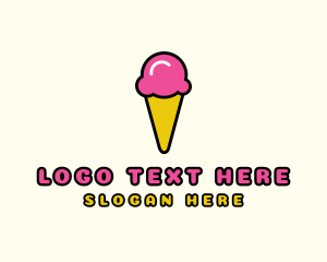 Ice Cream Cone logo design