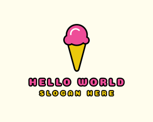 Ice Cream Cone logo design