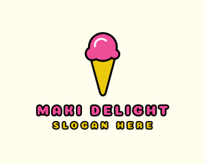 Ice Cream Cone logo design