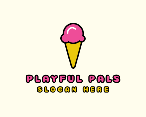 Ice Cream Cone logo design