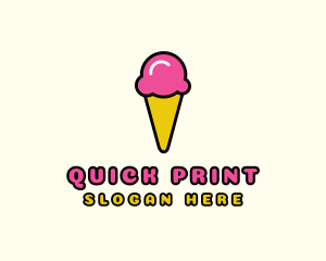 Ice Cream Cone logo design