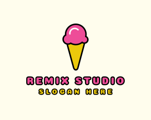 Ice Cream Cone logo design