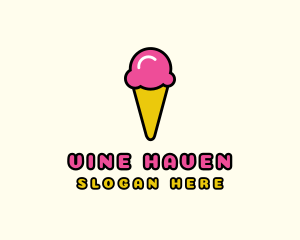 Ice Cream Cone logo design