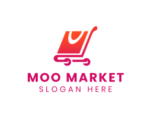 Market Cart Bag logo design