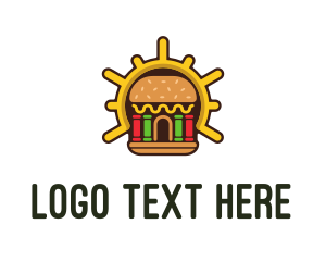Red Burger - Hamburger Burger Shop logo design